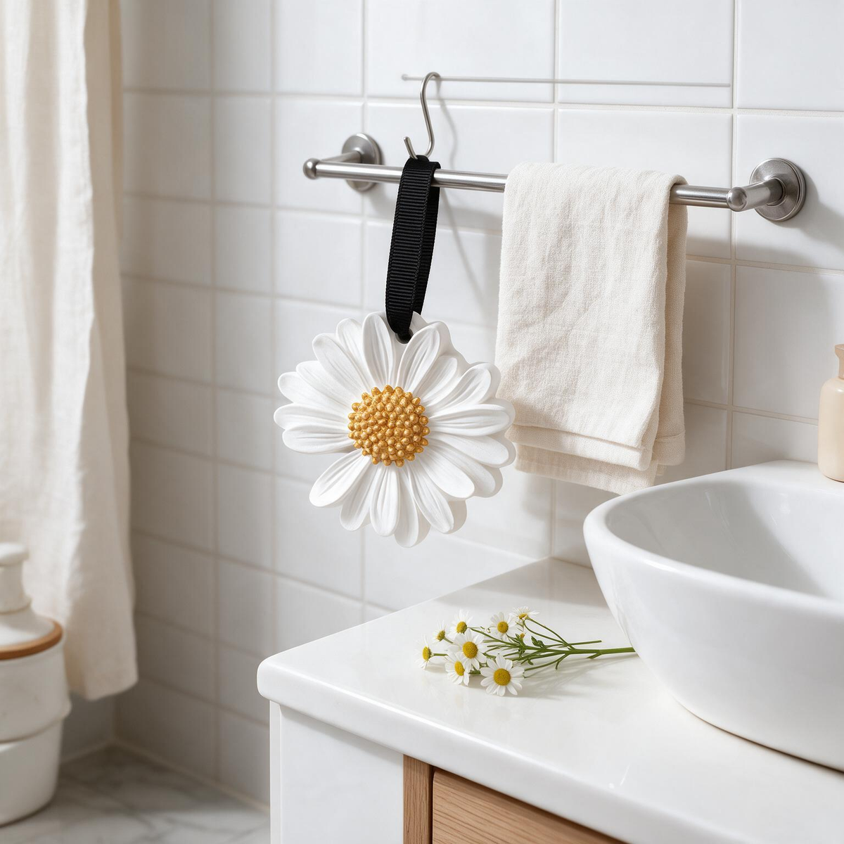 🌼 Gift-Ready | Plaster Closet Daisy Charm | Lovely Indoor Fragrance