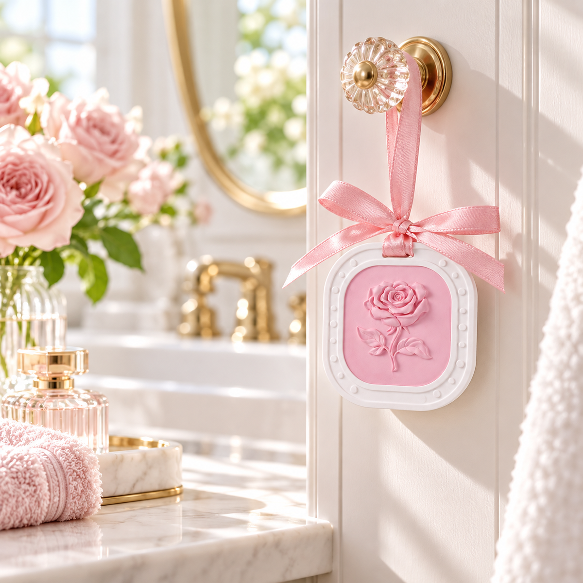 🌹 Home Fragrance | Plaster Closet Gift | Romantic Rose Ornament