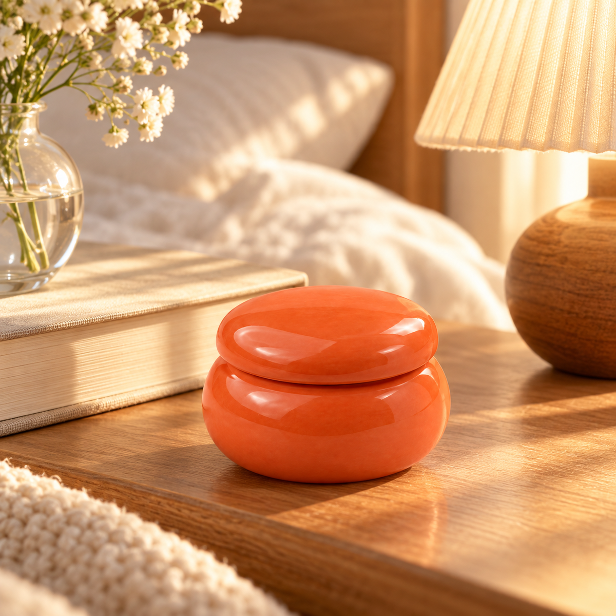 🌿 Solid Fragrance | Ceramic Bedroom Gift | Her | Glossy Minimalism