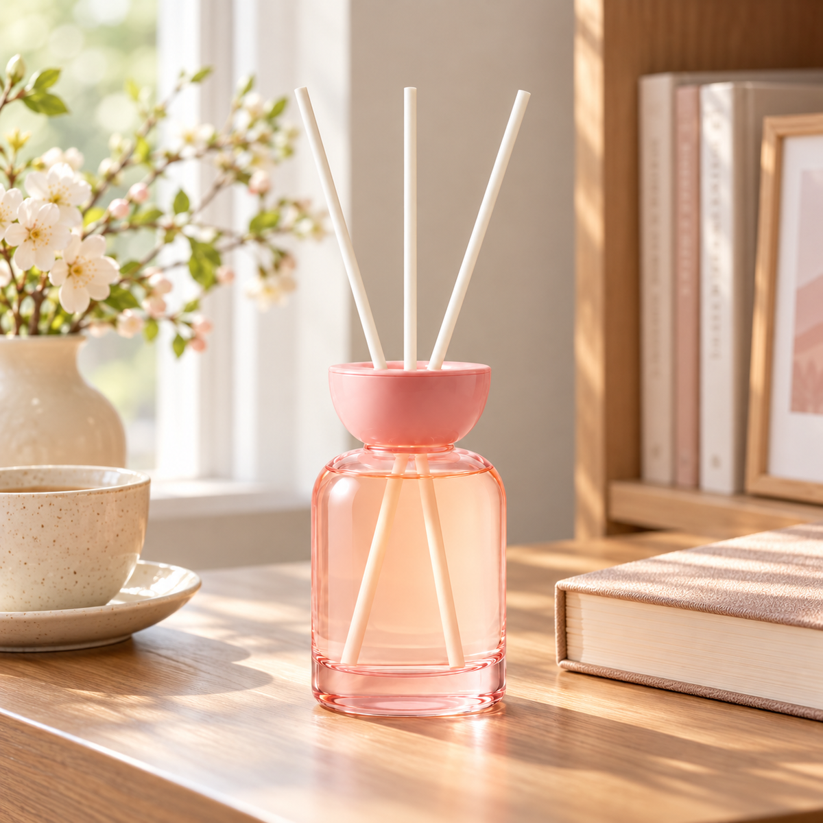 🍑 Reed Diffuser | Glass Bedroom | Her | Peach Glow