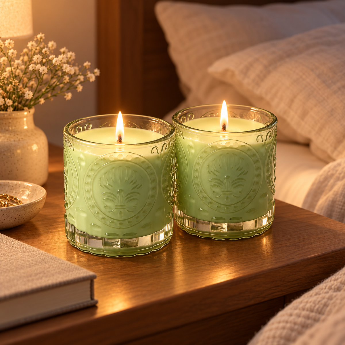 🕯️ Scented Candle | Soy Wax Bedroom | Her | Botanical Glow