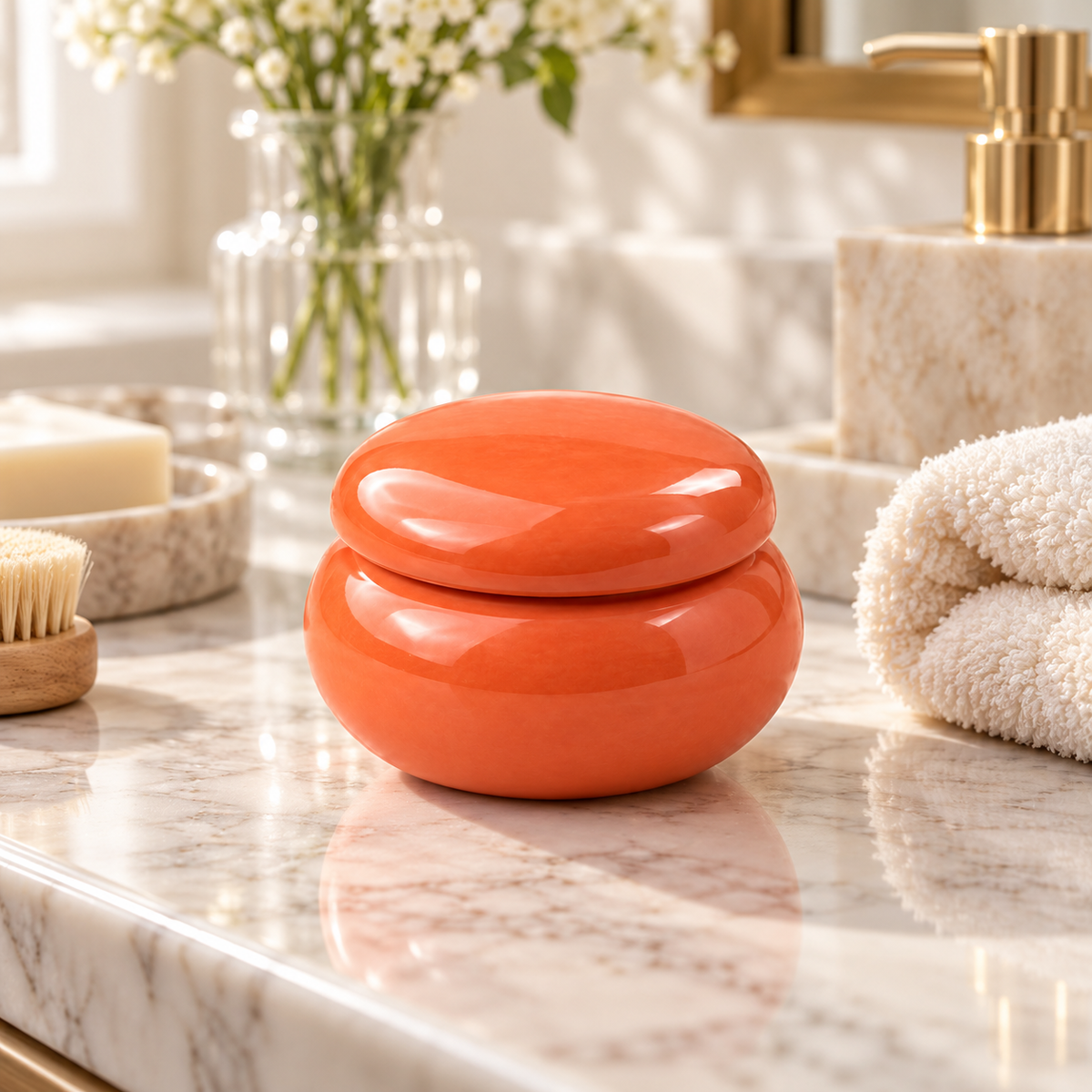 🌿 Solid Fragrance | Ceramic Bedroom Gift | Her | Glossy Minimalism