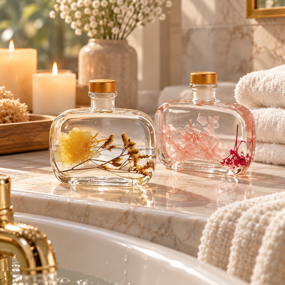 🌸 Essential Oil | Glass Bedroom For Her | Botanical Elegance