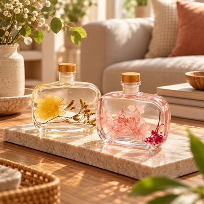 🌸 Essential Oil | Glass Bedroom For Her | Botanical Elegance