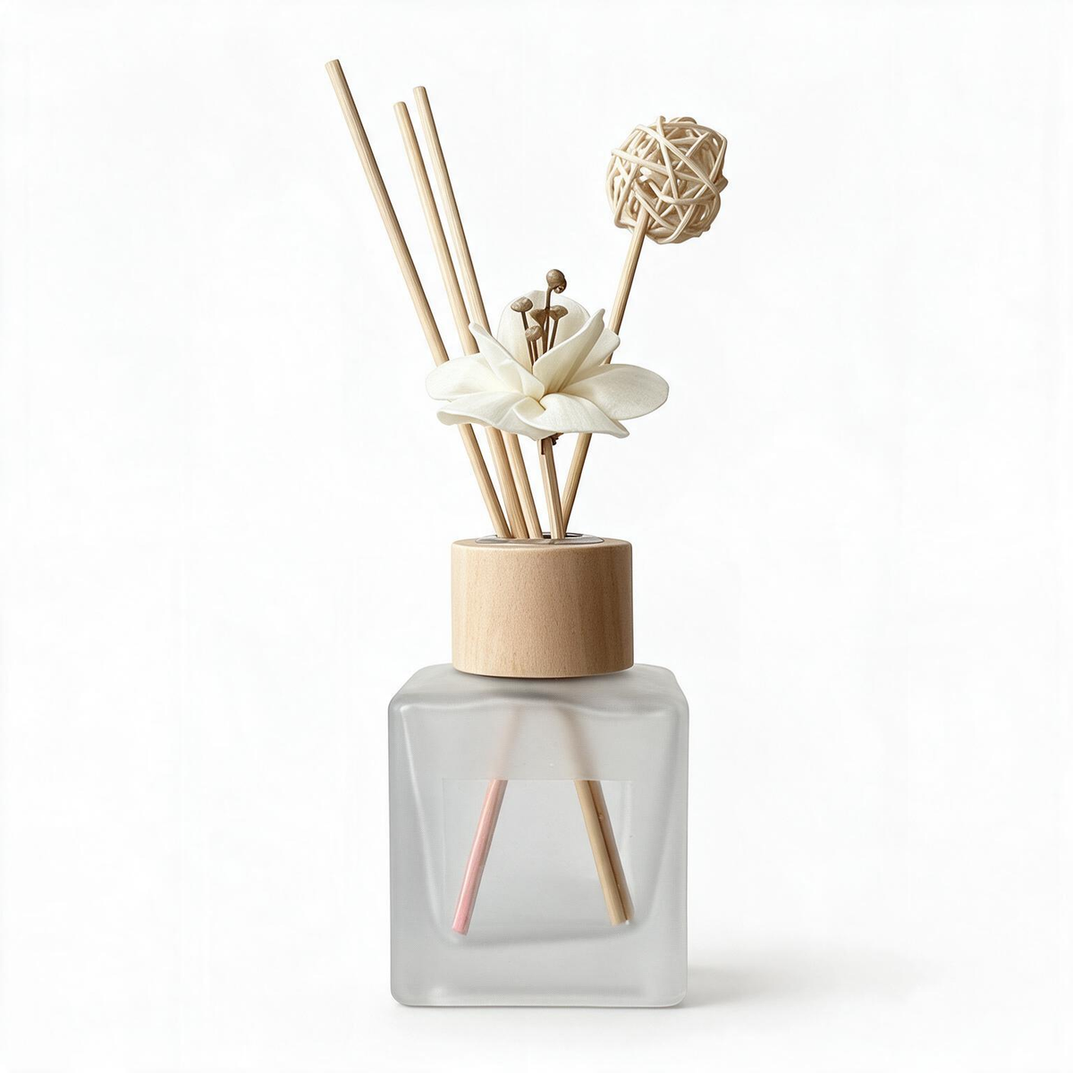 🌿 Home Fragrance | Frosted Glass | Bedroom | Her | Floral Elegance