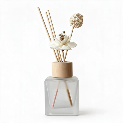🌿 Home Fragrance | Frosted Glass | Bedroom | Her | Floral Elegance
