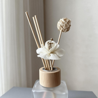 🌿 Home Fragrance | Frosted Glass | Bedroom | Her | Floral Elegance