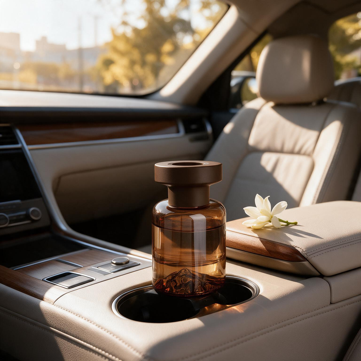 🚗 Car Fragrance | Glass | Commute | For Him | Amber Elegance