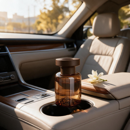 🚗 Car Fragrance | Glass | Commute | For Him | Amber Elegance