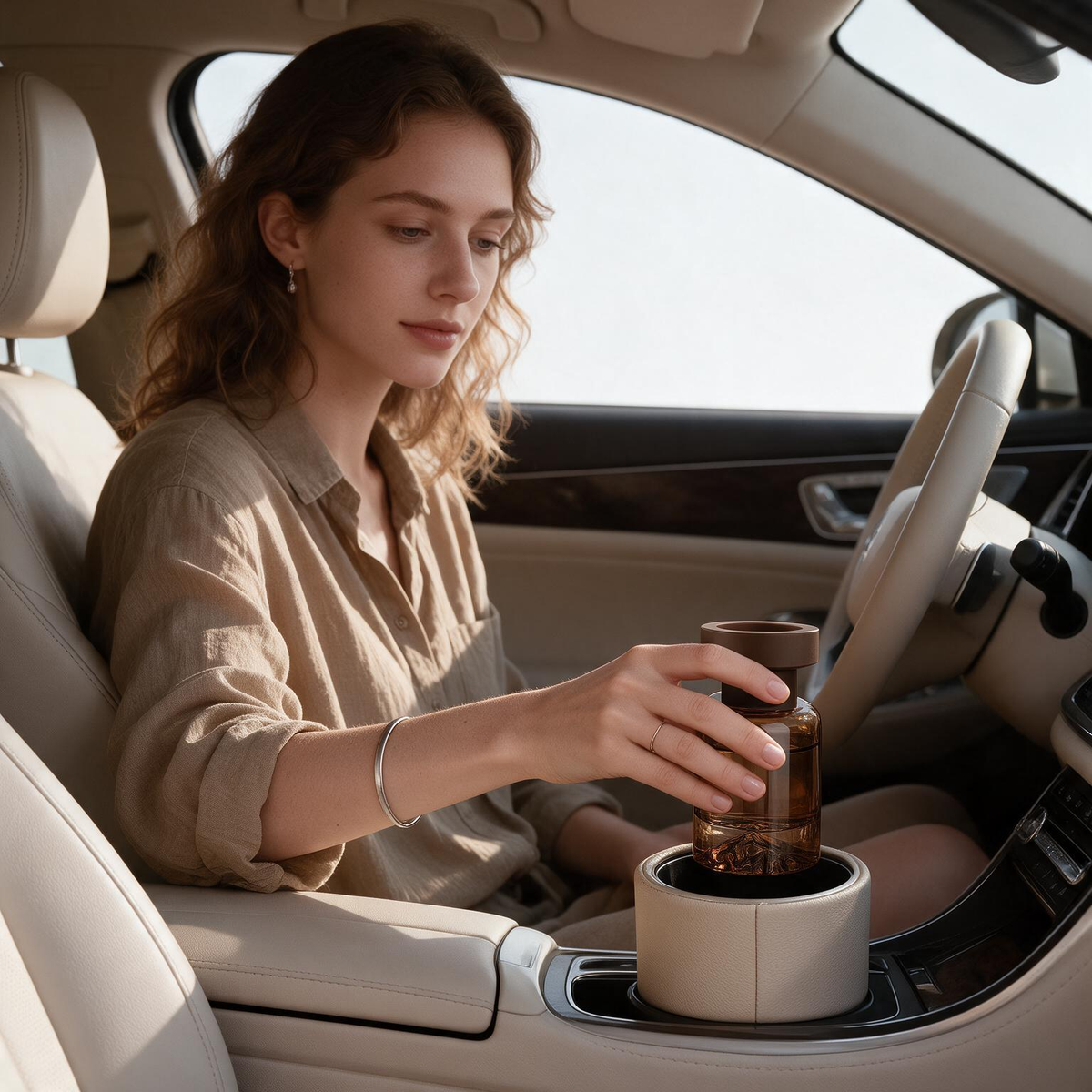 🚗 Car Fragrance | Glass | Commute | For Him | Amber Elegance
