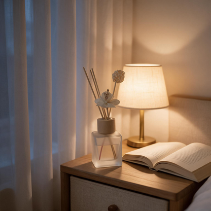🌿 Home Fragrance | Frosted Glass | Bedroom | Her | Floral Elegance