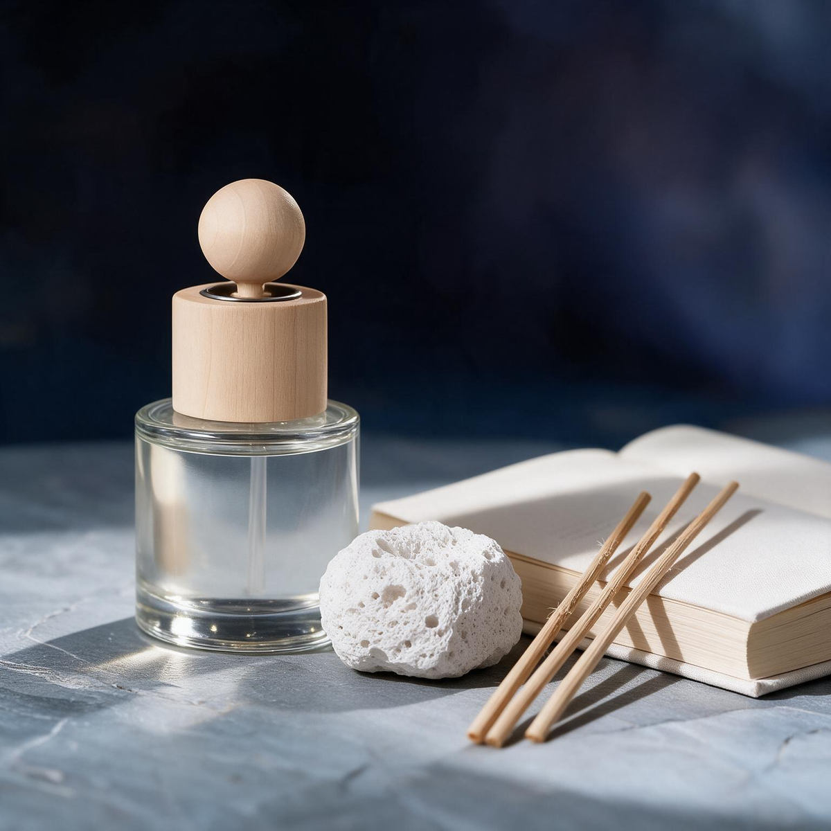 🌿 Aromatherapy Oil | Glass | Bedroom | For Her | Wooden Elegance