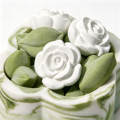 🌿 Scented Wax Decor | Gardenia Floral Charm | Elegant Botanical Gift
